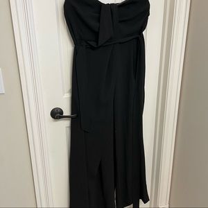 Black strapless jumpsuit | Eloquii